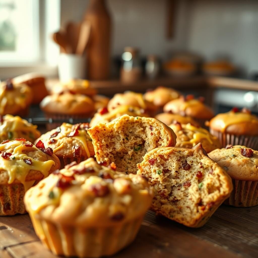 Savory McGriddle muffins filled with eggs, sausage, and cheese on a breakfast plate.